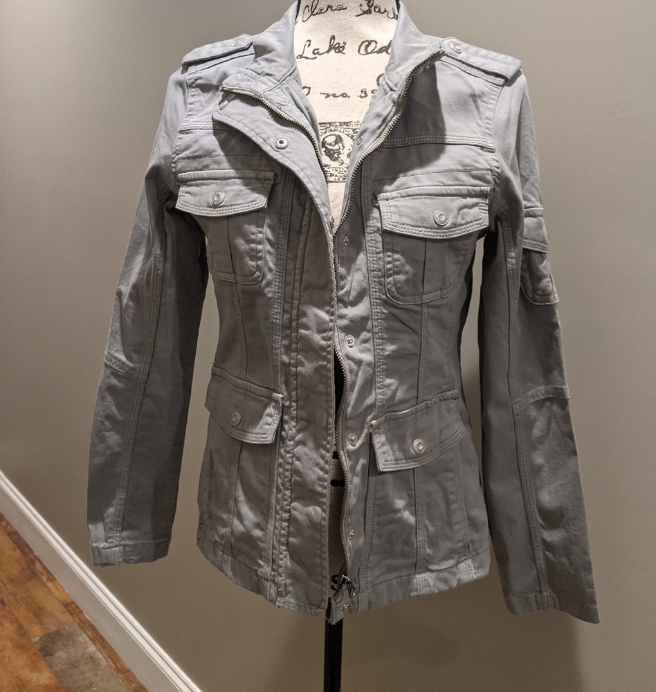 NWT  kensie jeans Grey Jacket Size Small